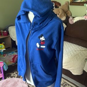 NWT Disney Royal Blue Mickey Mouse Hooded Jacket